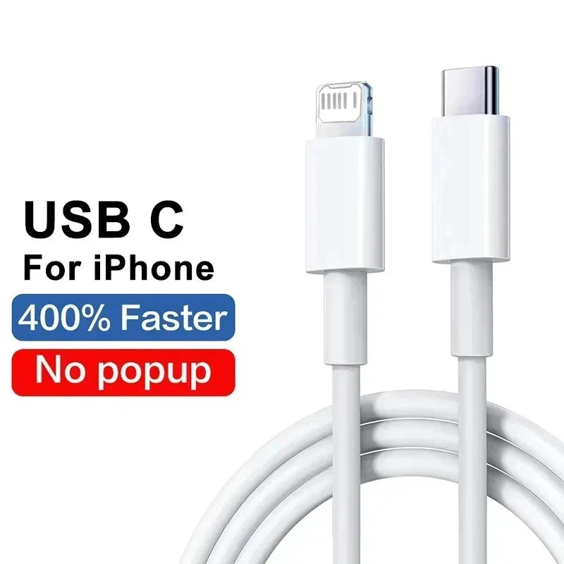 PD 30W USB C Fast Charging For iPhone 13 12 11 14 Pro Max 7 8 Plus Mini XS XR X Quick Charge USB Type C Cable For iPhone Charger