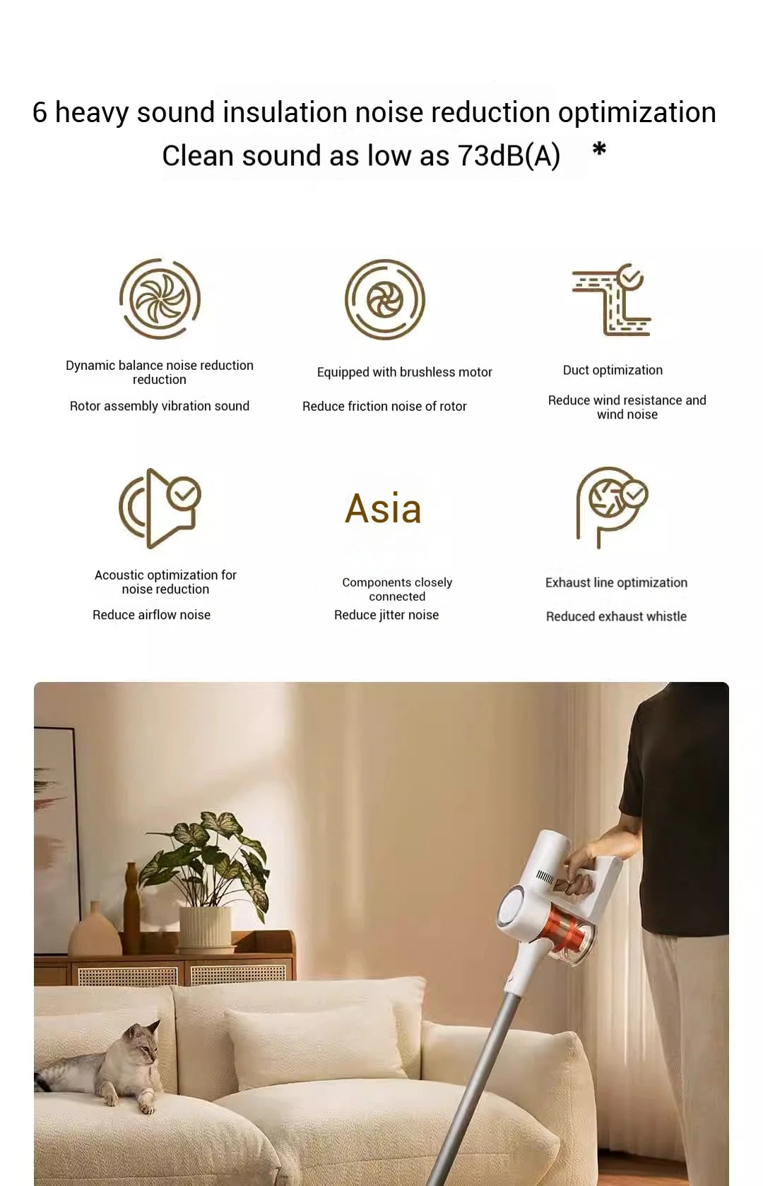 XIAOMI MIJIA Wireless Vacuum Cleaners 2 Dust Display Edition,24kPa Suction,Maximum battery life 60 min,Cordless handheld Vacuum