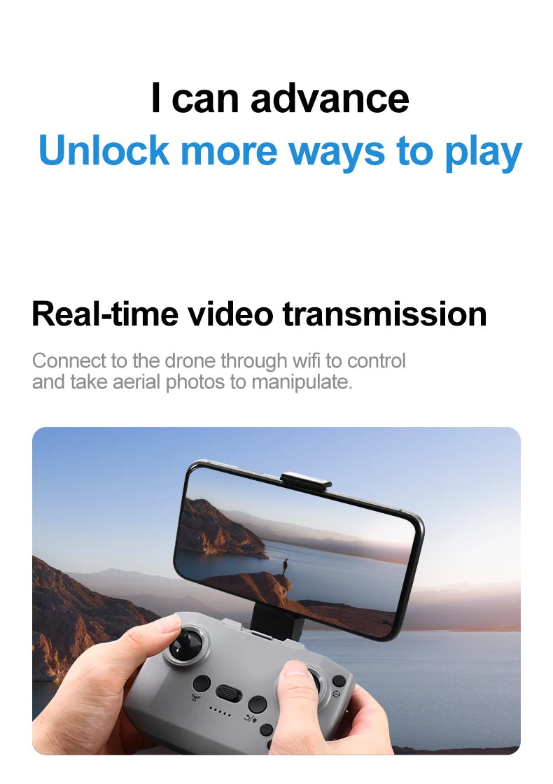 Gt3 Max Drone 4K Hd Aerial Photography Large Screen Optical Flow Positioning Brushless Intelligent Obstacle Avoidance