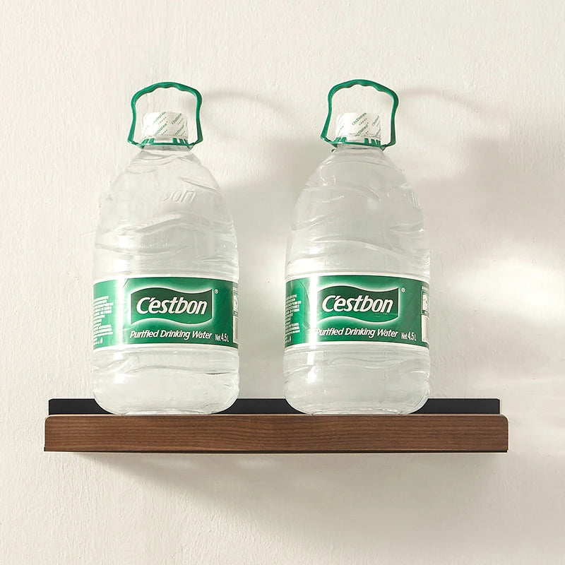 Bathroom Shelf No Drill Organizer Shower Storage Rack Solid Wood Corner Shelves Wall Mounted Toilet Shampoo Holder