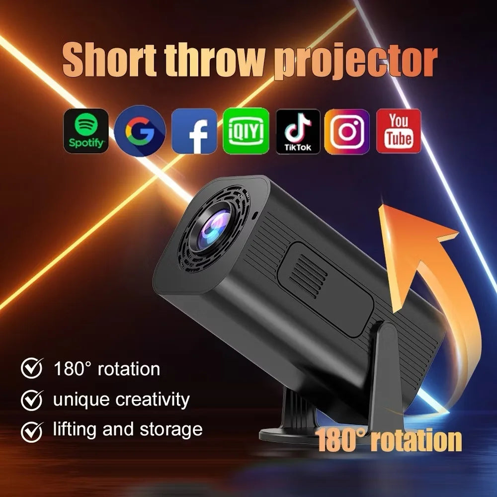 Projector 4K Android11.0 350 ANSI Native 1080P Wifi6 BT5.0  Home Cinema Outdoor Portable Projector