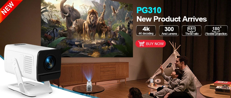 ThundeaL 4K Full HD Projector FHD TD80W Android WiFi 3D Home Theater TD80 Portable Beam Projector Meeting Video Movie PK HY320