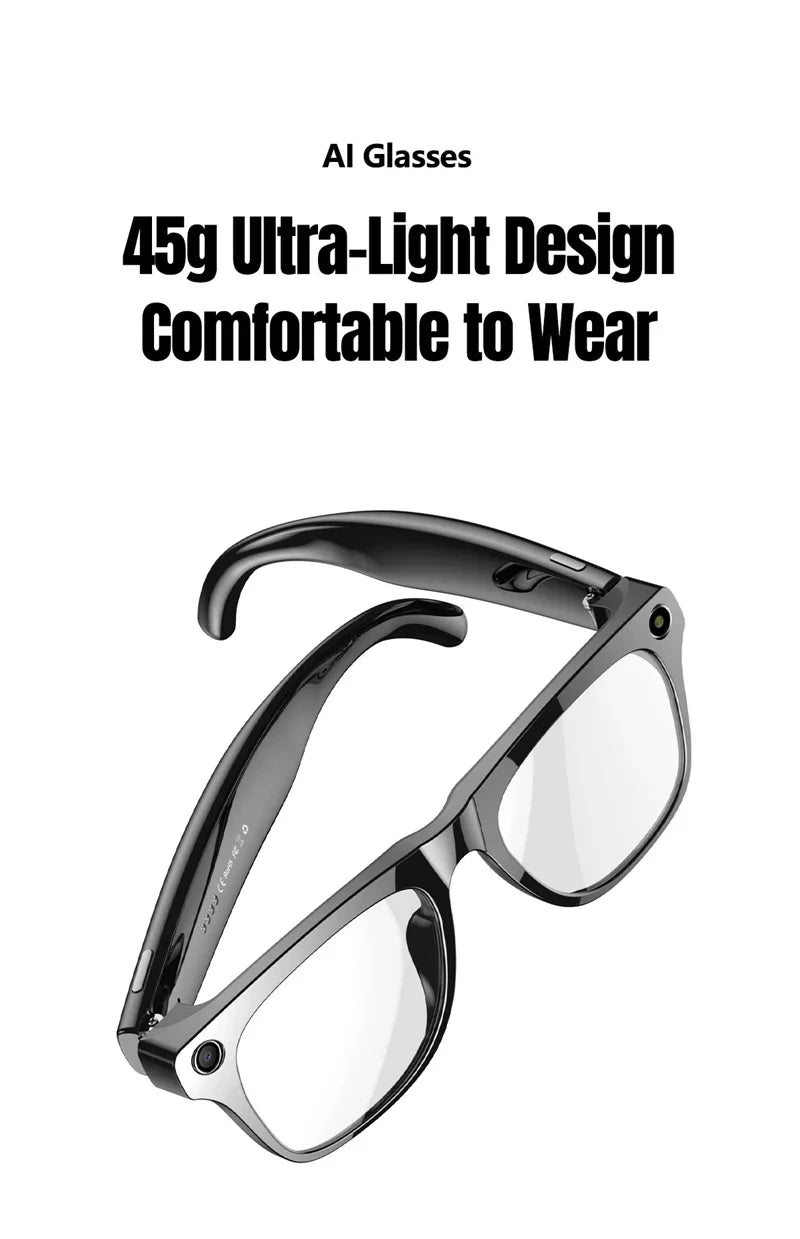 Xiaomi 8K HD AI Smart Glasses Photochromic Multifunction Bluetooth Calling Voice Assistant Music Player Translate Camera Glasses