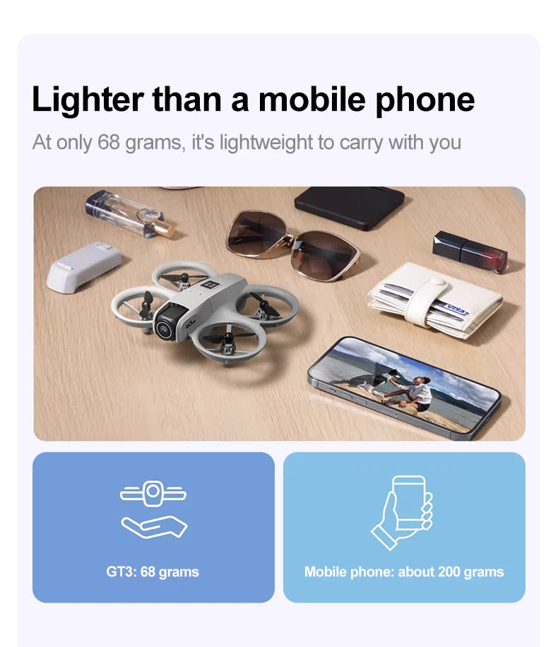 Gt3 Max Drone 4K Hd Aerial Photography Large Screen Optical Flow Positioning Brushless Intelligent Obstacle Avoidance