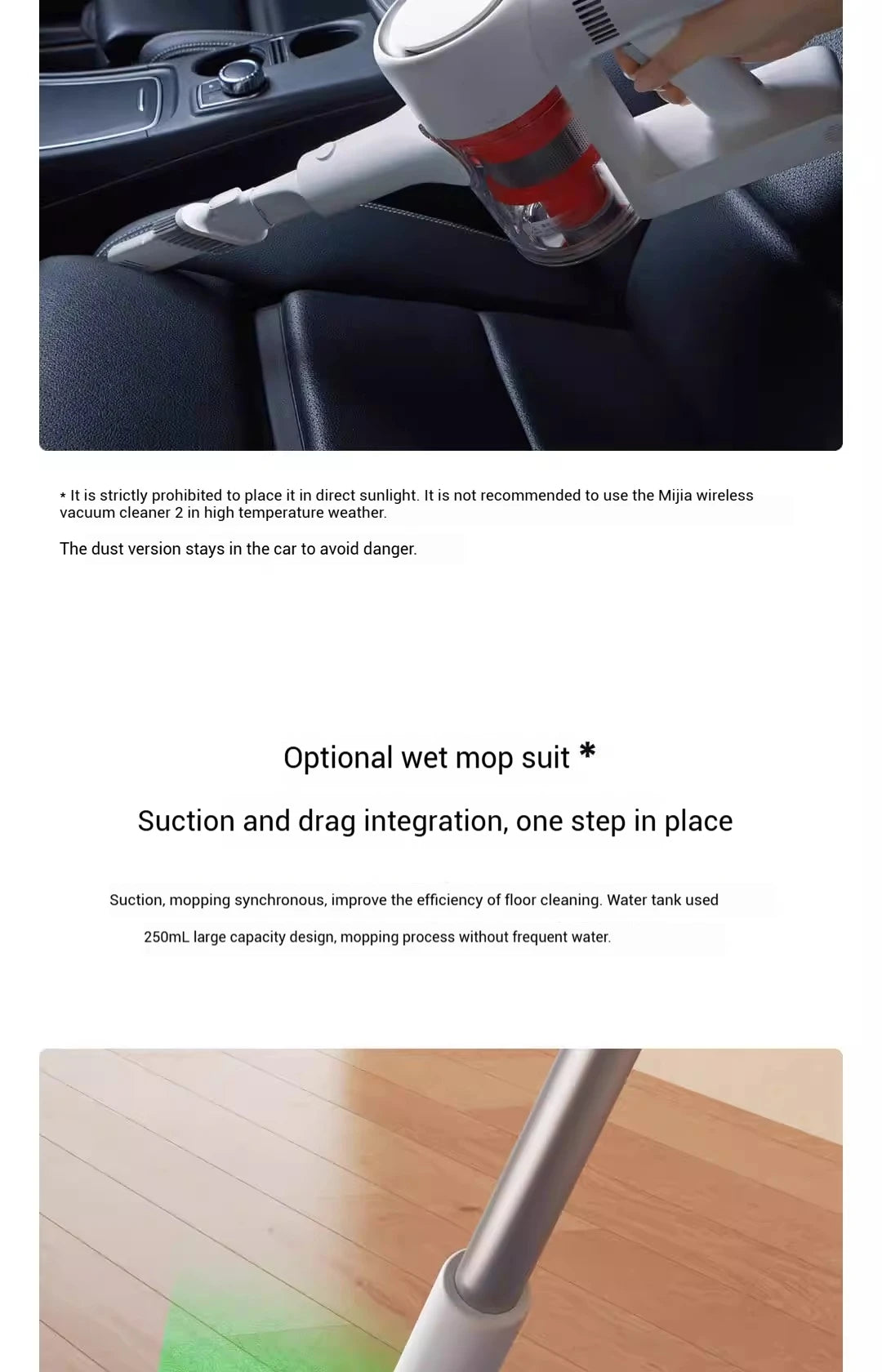 XIAOMI MIJIA Wireless Vacuum Cleaners 2 Dust Display Edition,24kPa Suction,Maximum battery life 60 min,Cordless handheld Vacuum