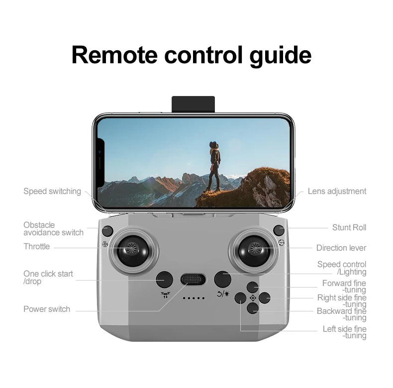 Gt3 Max Drone 4K Hd Aerial Photography Large Screen Optical Flow Positioning Brushless Intelligent Obstacle Avoidance