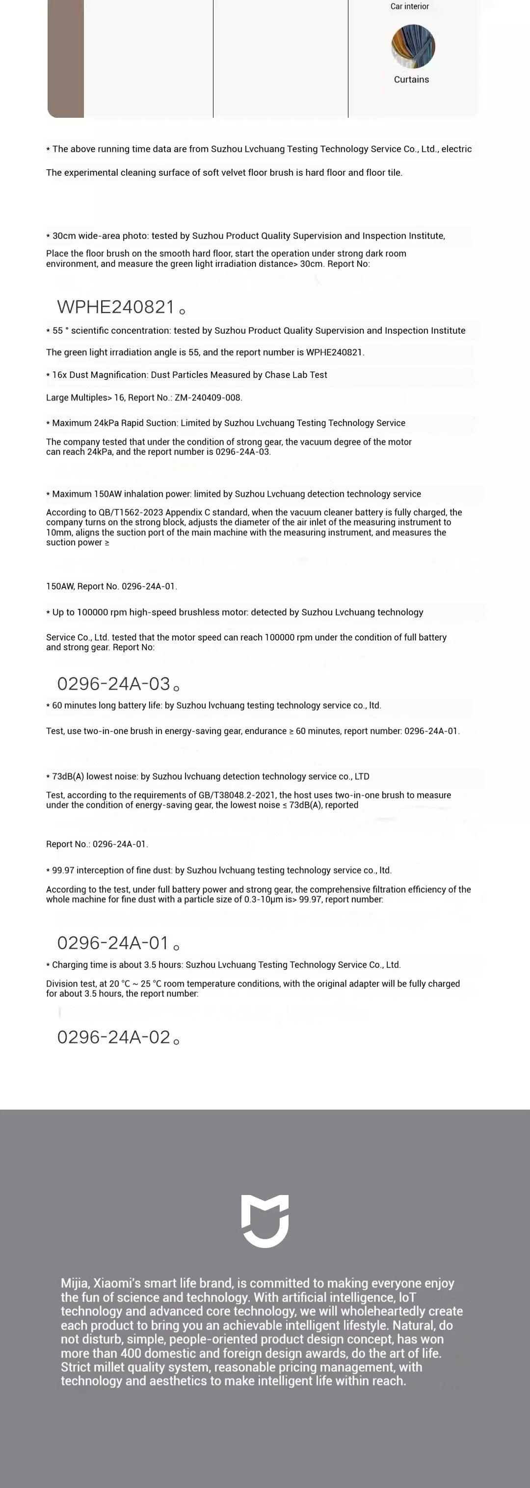 XIAOMI MIJIA Wireless Vacuum Cleaners 2 Dust Display Edition,24kPa Suction,Maximum battery life 60 min,Cordless handheld Vacuum