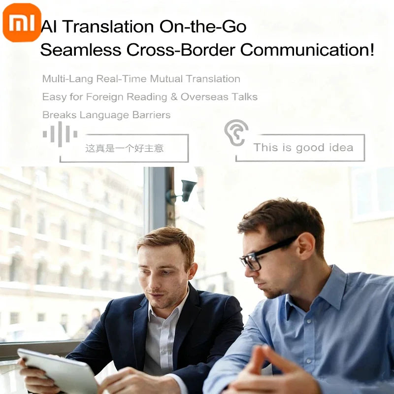 Xiaomi 8K HD AI Smart Glasses Photochromic Multifunction Bluetooth Calling Voice Assistant Music Player Translate Camera Glasses