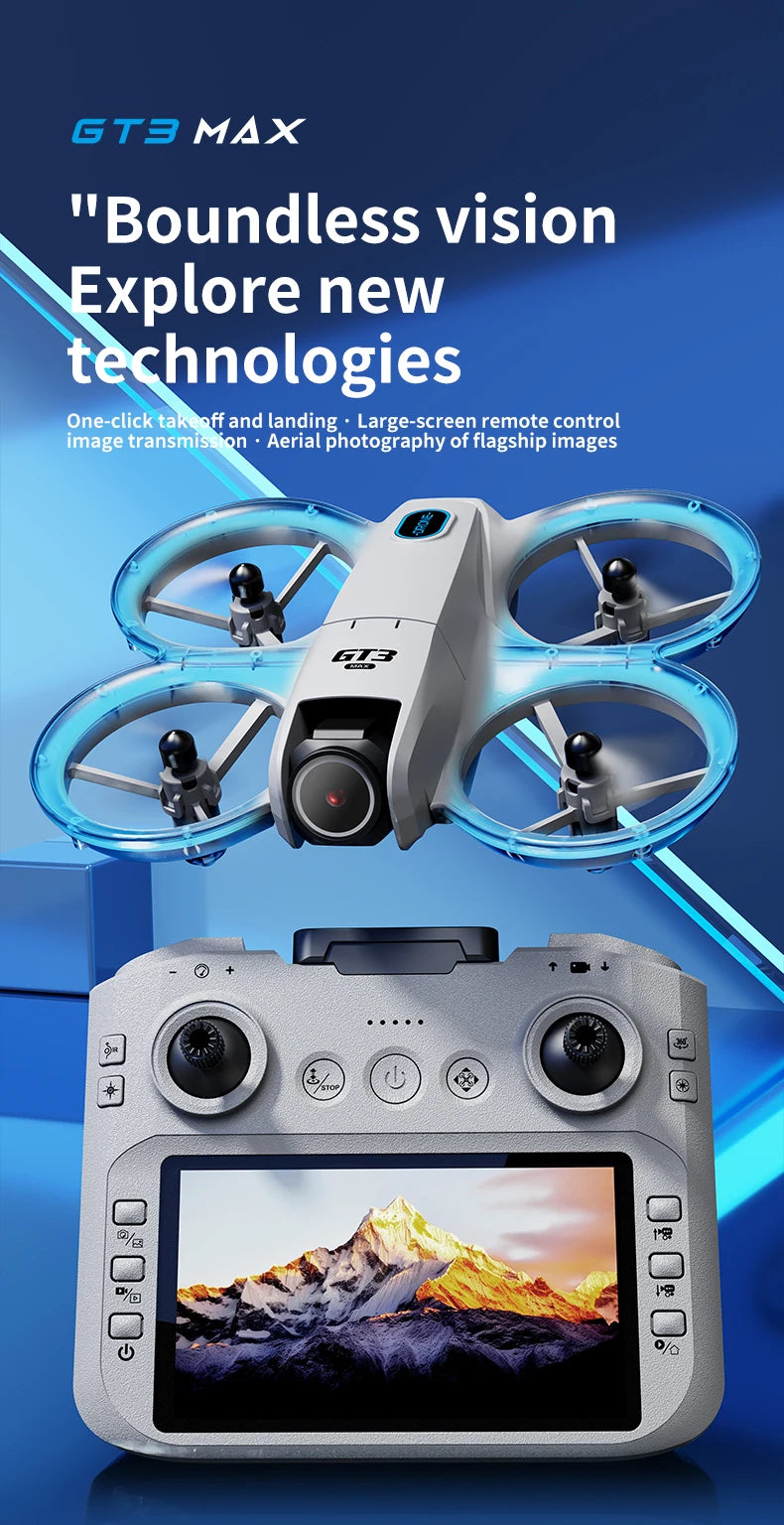Gt3 Max Drone 4K Hd Aerial Photography Large Screen Optical Flow Positioning Brushless Intelligent Obstacle Avoidance